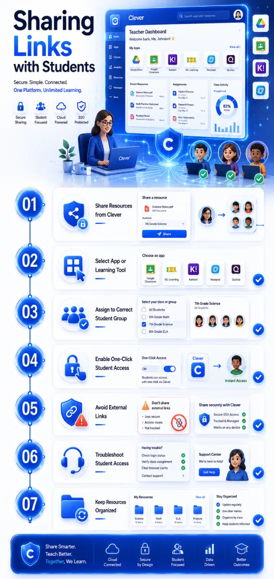 Sharing Links with Students